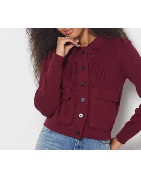 Bordeauxrode Cyndelle-jas