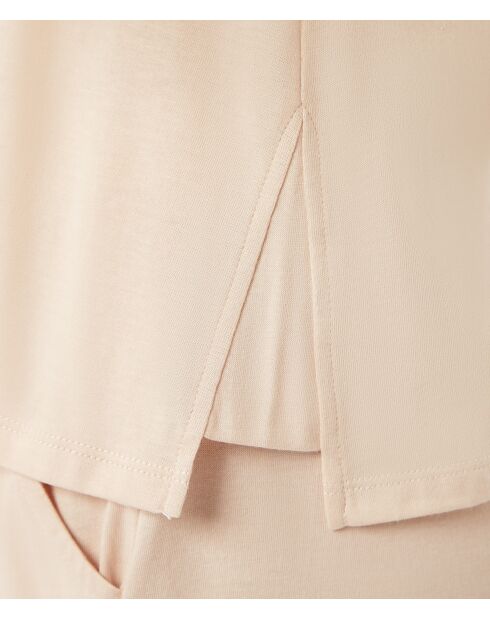 Camiseta sin mangas Gam beige