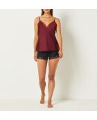 Caraco Sentiment bordeaux grenat