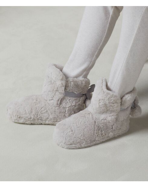 Bottines Oxana gris clair