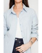 Chemise en lin mélangé Roxanne ciel