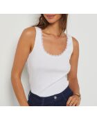 Witte tanktop van Adebby