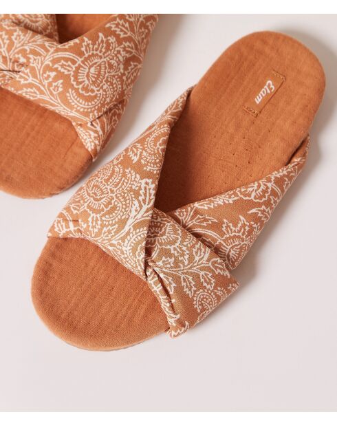 Tongs Sachie terracotta