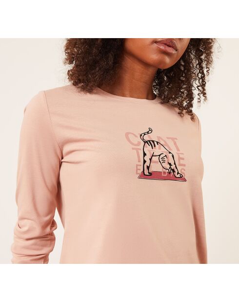 Top Yocat rosa cipria