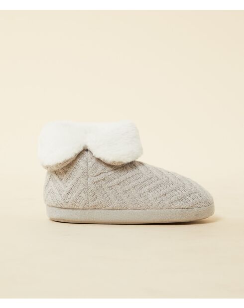 Noele hellgraue Stiefel