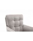 Lot de 2 fauteuils Saint Tropez gris clair - 60x92x67 cm