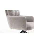 Lot de 2 fauteuils Saint Tropez gris clair - 60x92x67 cm