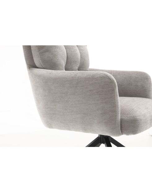 Lot de 2 fauteuils Saint Tropez gris clair - 60x92x67 cm