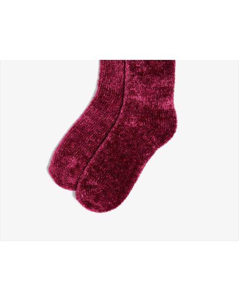 Chaussettes Satine New fushia