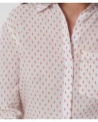 Wit geborduurd hemd Olaria