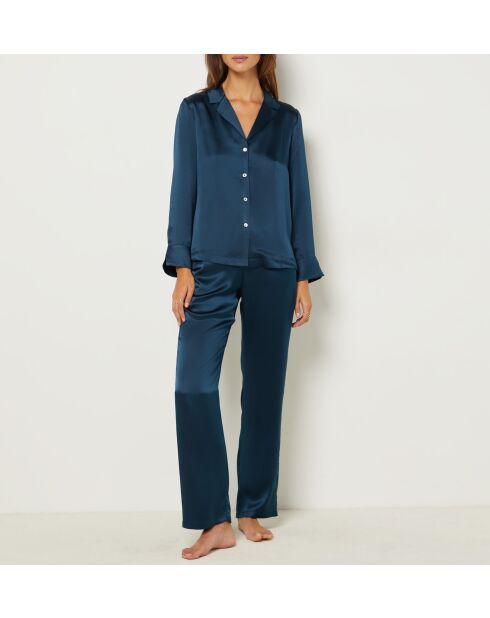 Donkerblauw overhemd