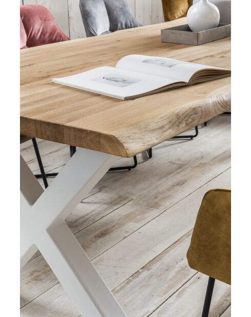 Table chêne massif huilé naturelle - 300x77x110 cm