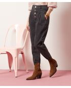 Antracietkleurige Daloon-broek