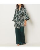 Bloemrijke groene dennennegligé