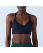 Sujetador con aros negro energético