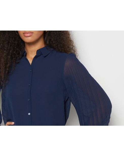 Marineblauw hemd Nala