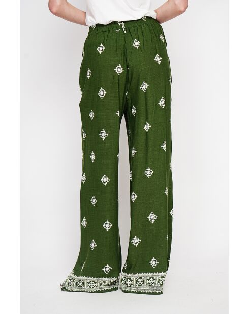 Pantalon Kara kaki clair