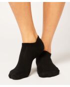 Calzini Sneaker Socks 2PP nero/beige