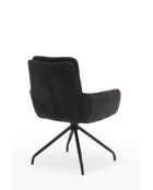 Lot de 2 fauteuils Taragona gris noir foncé - 63x88x44 cm