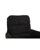 Lot de 2 fauteuils Taragona gris noir foncé - 63x88x44 cm