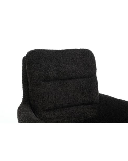 Lot de 2 fauteuils Taragona gris noir foncé - 63x88x44 cm