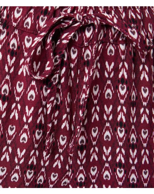 Sven bordeauxrode granaatbroek