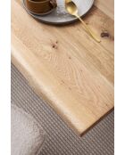 Table chêne massif huilé naturelle - 180x77x90 cm