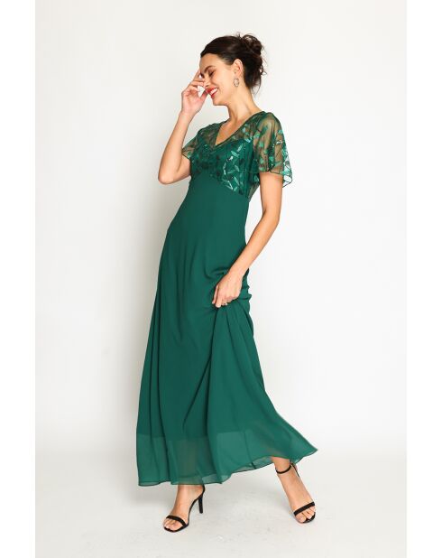 Robe Floria vert amazone