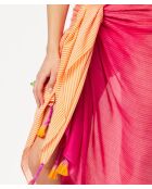 Sabri Sabri Schal in Rosa, Orange