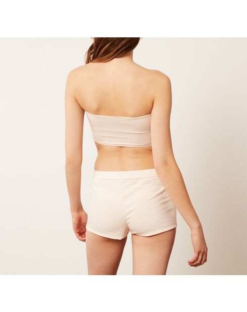 Debardeur Crop Foulard écru