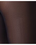 Edme zwarte panty met satijnen band