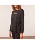 Top à manches longues One Girl noir