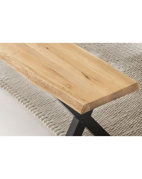 Banc chêne massif huilé naturelle - 180x45x38 cm