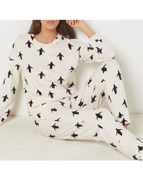 Pyjama deux pièces Noreen écrue