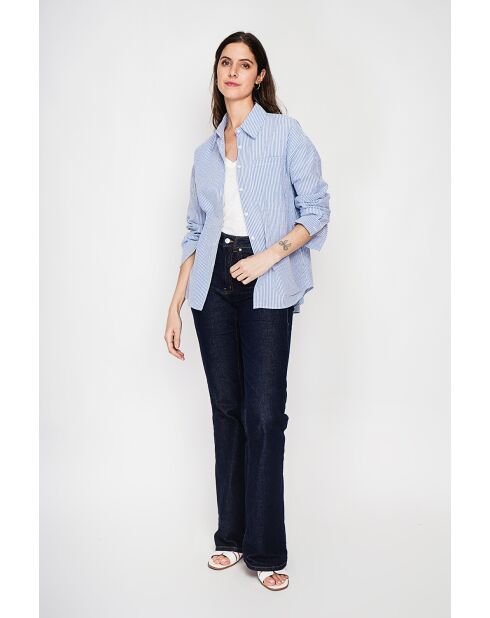 Donkerblauw hemd Asha