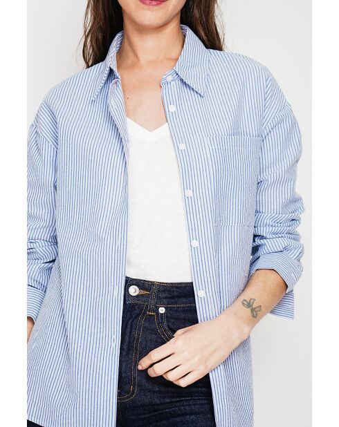 Donkerblauw hemd Asha