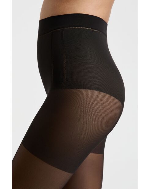 15D Triple Action schwarze Strumpfhose