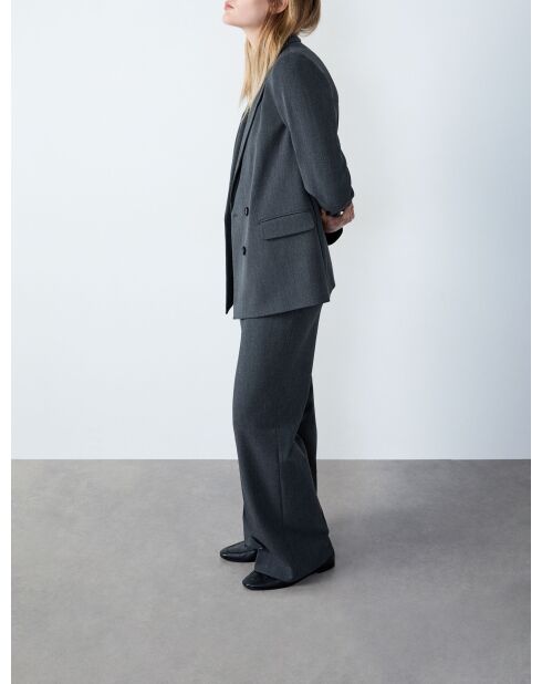 Antracietkleurige broek Agatha