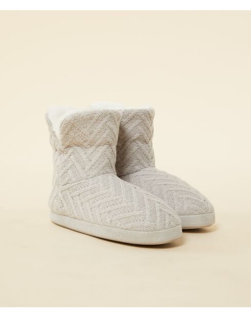 Noele hellgraue Stiefel