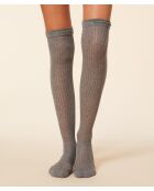 Calzini da gamba Pointelle Charcoal