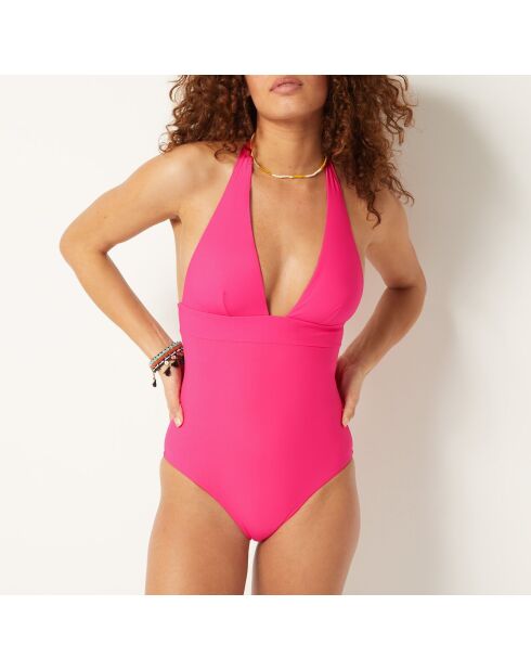 Promesse einteiliger Badeanzug ohne Schale von etam fushia