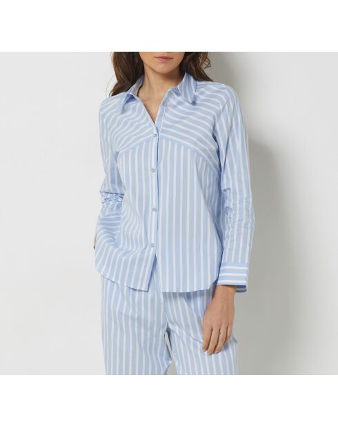 Himmelblaues Kapuzinerhemd