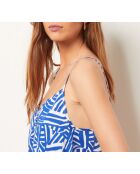 Blauw/witte jurk Gabbie