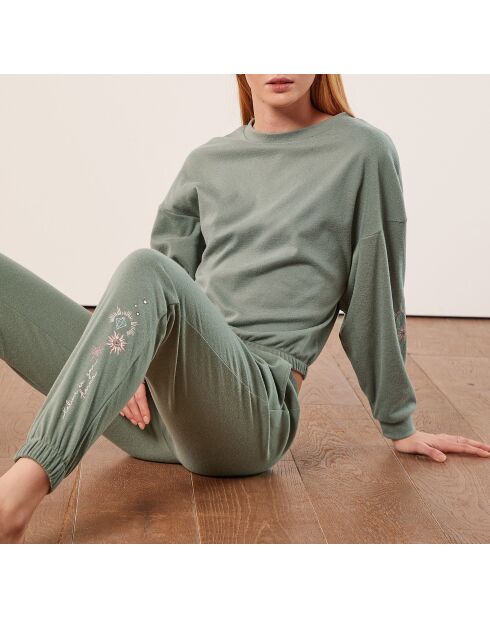 Top color caqui verde oliva