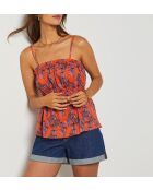 Canotta Felicito camisto con stampa mattoncini