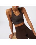 Camiseta sin mangas marrón Podium