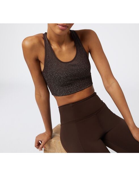 Camiseta sin mangas marrón Podium