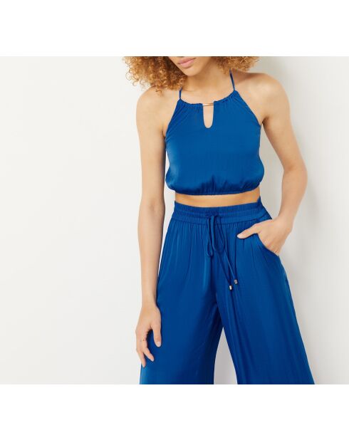 Königsblaues Cheeta-Camisole