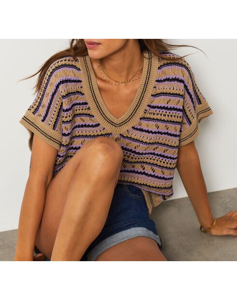 Veelkleurige Chachou trui