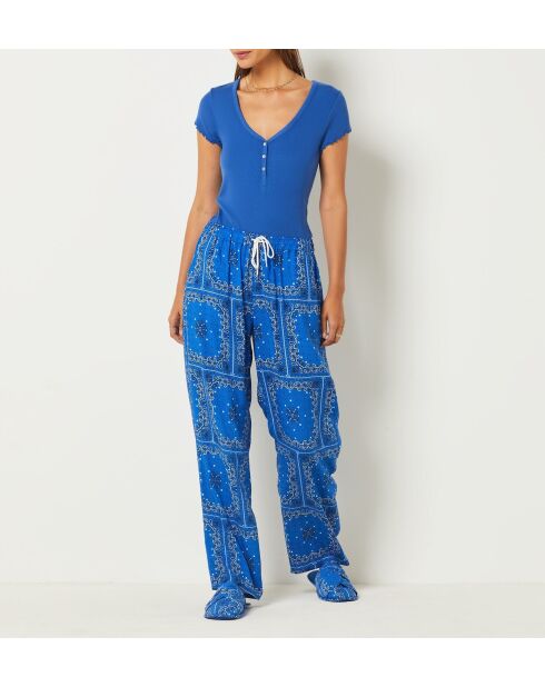 Mules jazzy de color azul real